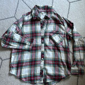 Aerie flannel pajama top